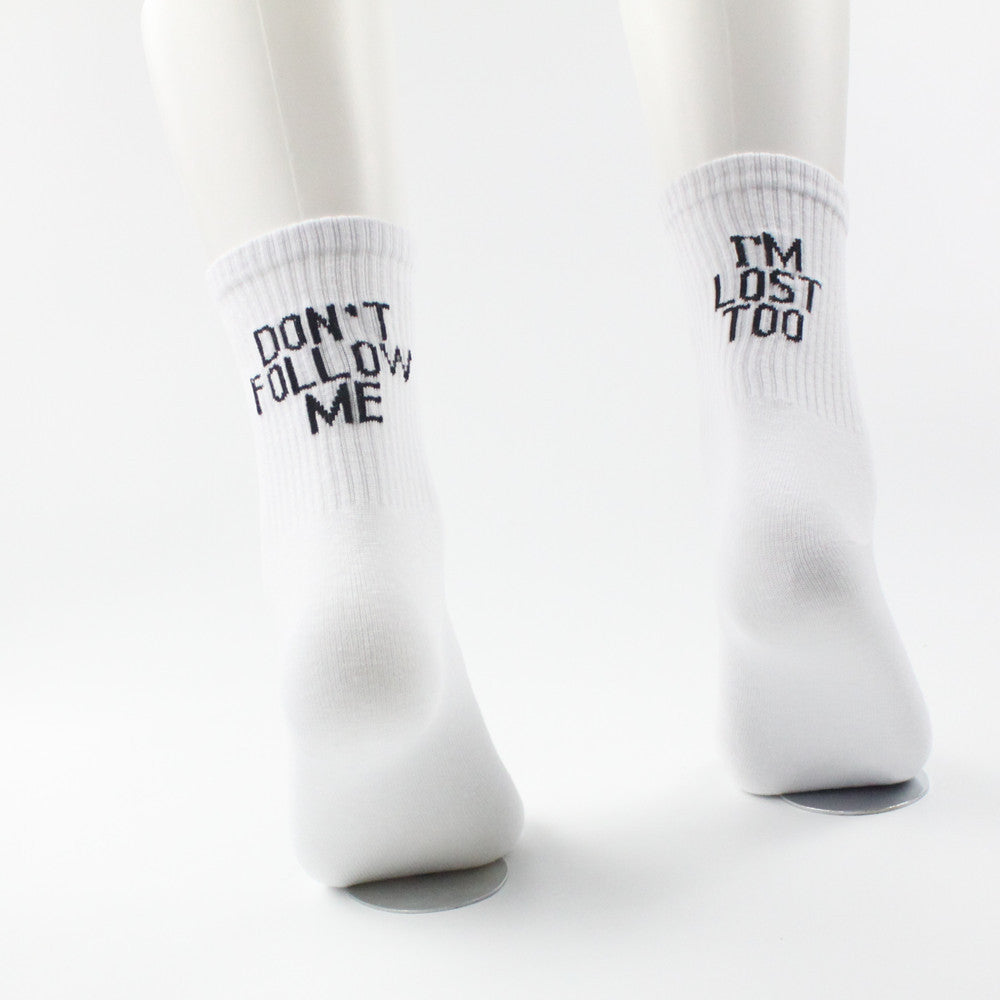 Casual Men And Women English Alphabet Socks