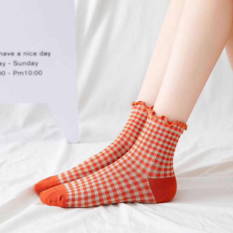 Women's Socks With Plaid