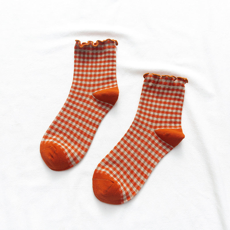 Women's Socks With Plaid