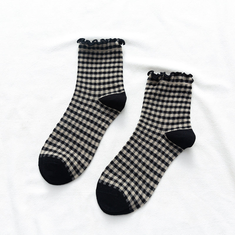 Women's Socks With Plaid