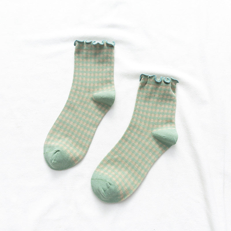 Women's Socks With Plaid