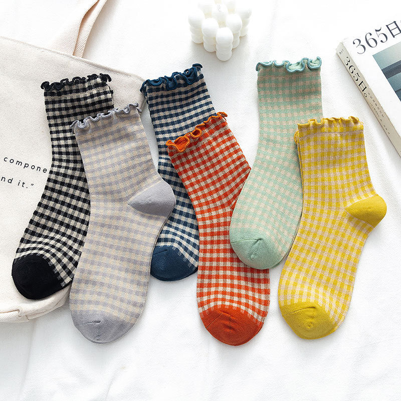 Women's Socks With Plaid