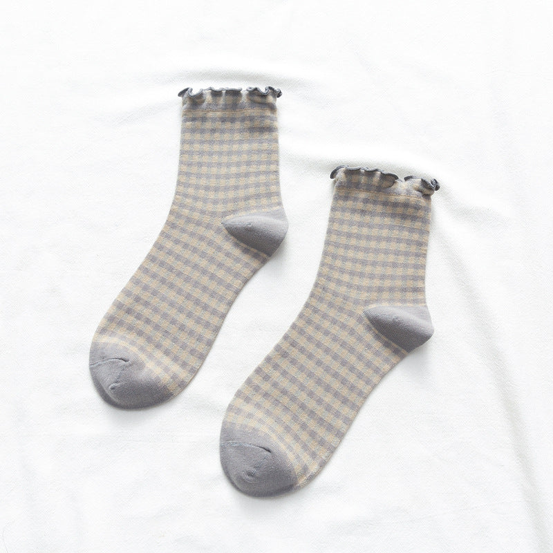 Women's Socks With Plaid