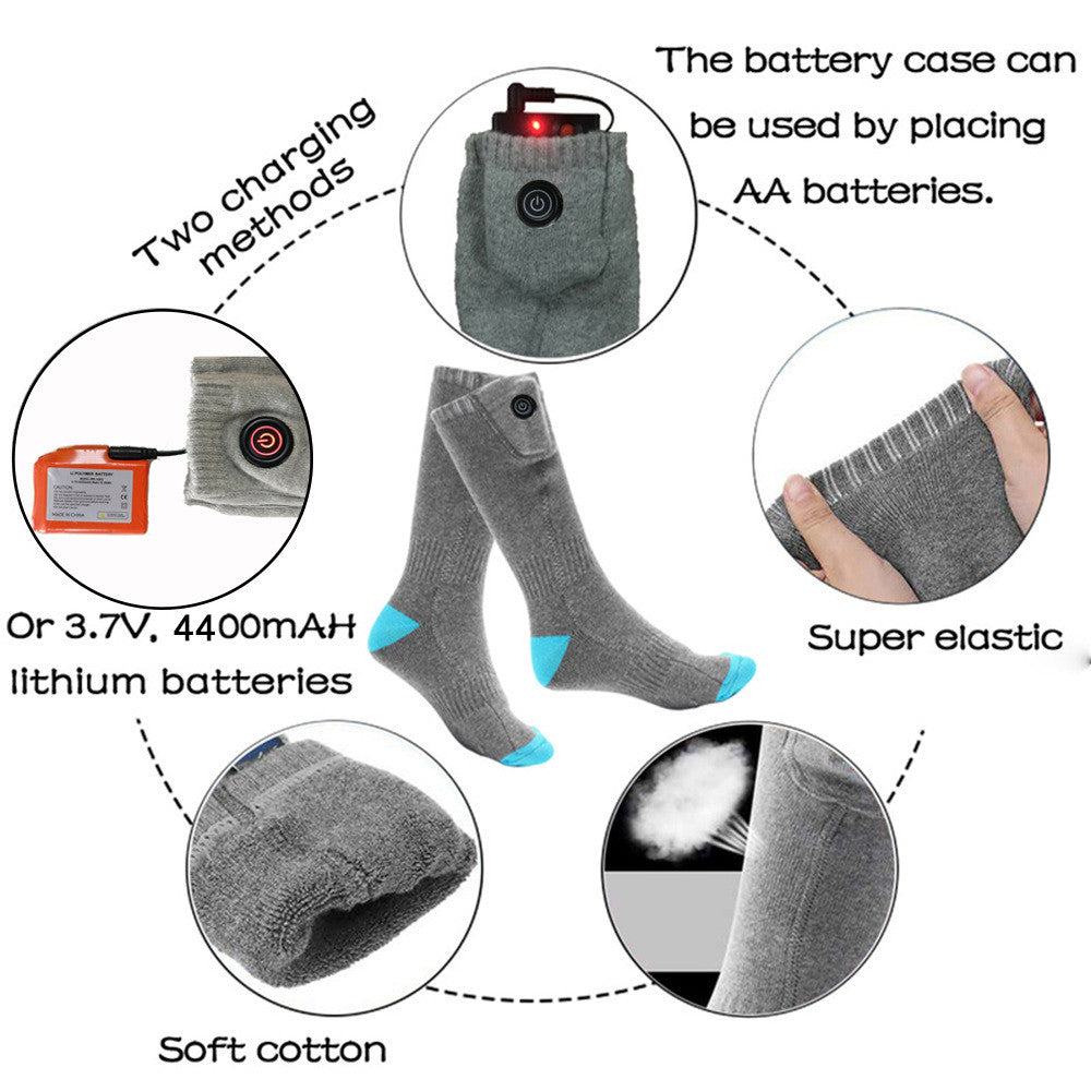 Rechargeable Heating Socks Keep Warm In Winter