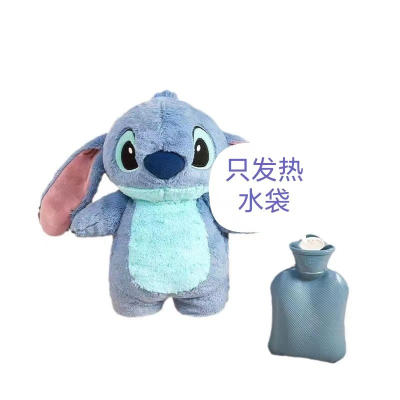 Online celebrity Little Red Book ins stitch hot water bag girl student winter doll hot water bag cartoon cute gift