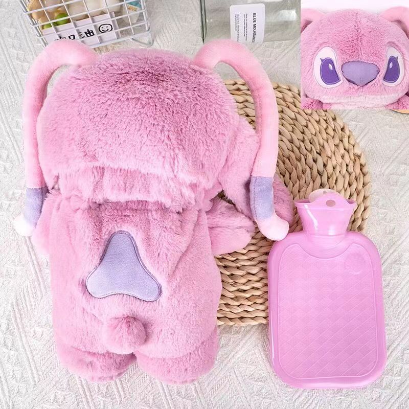 Online celebrity Little Red Book ins stitch hot water bag girl student winter doll hot water bag cartoon cute gift