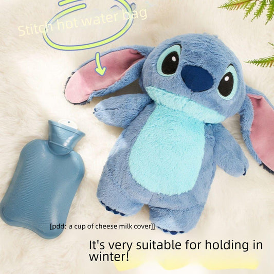 Online celebrity Little Red Book ins stitch hot water bag girl student winter doll hot water bag cartoon cute gift